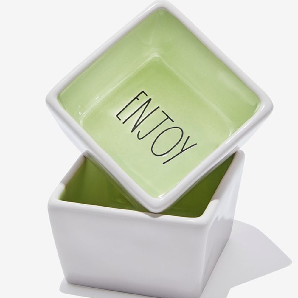 Rae Dunn 'Savor' and ‘Enjoy' 2 Serving Bowls
